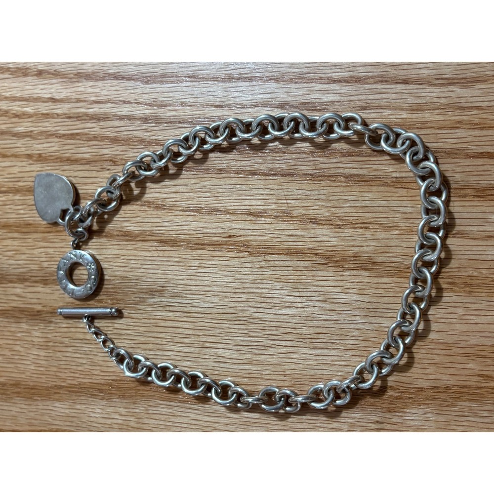 Tiffany & Co. Return to Tiffany Heart Tag Toggle Necklace Sterling Silver 925